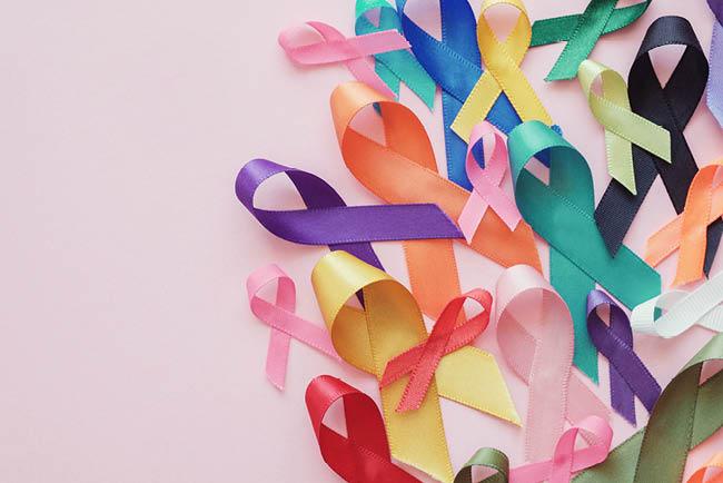 Cancer - A picture of cancer ribbons in many colors
